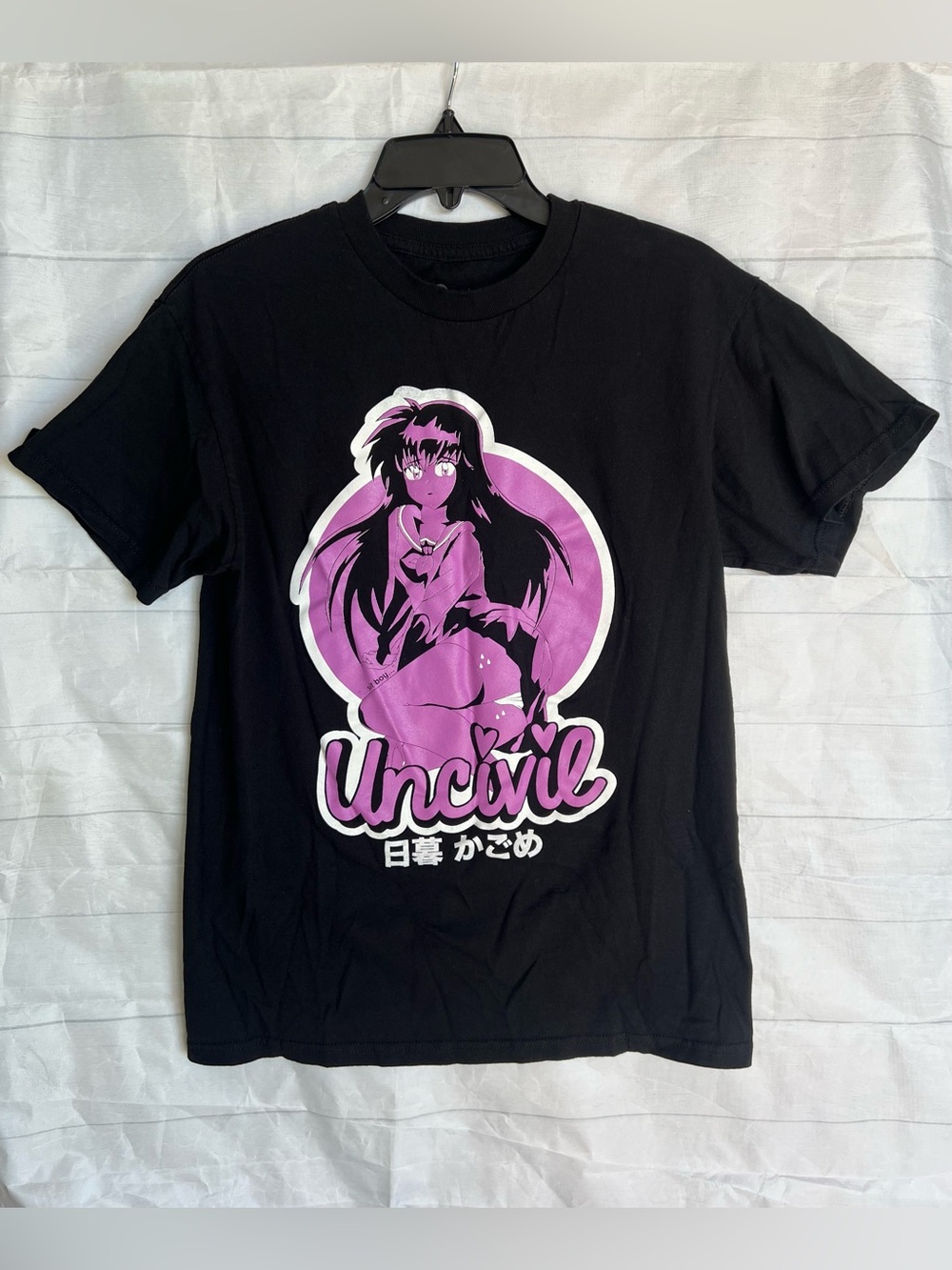 Uncivil InuYasha Kagome Anime Streetwear Tee M